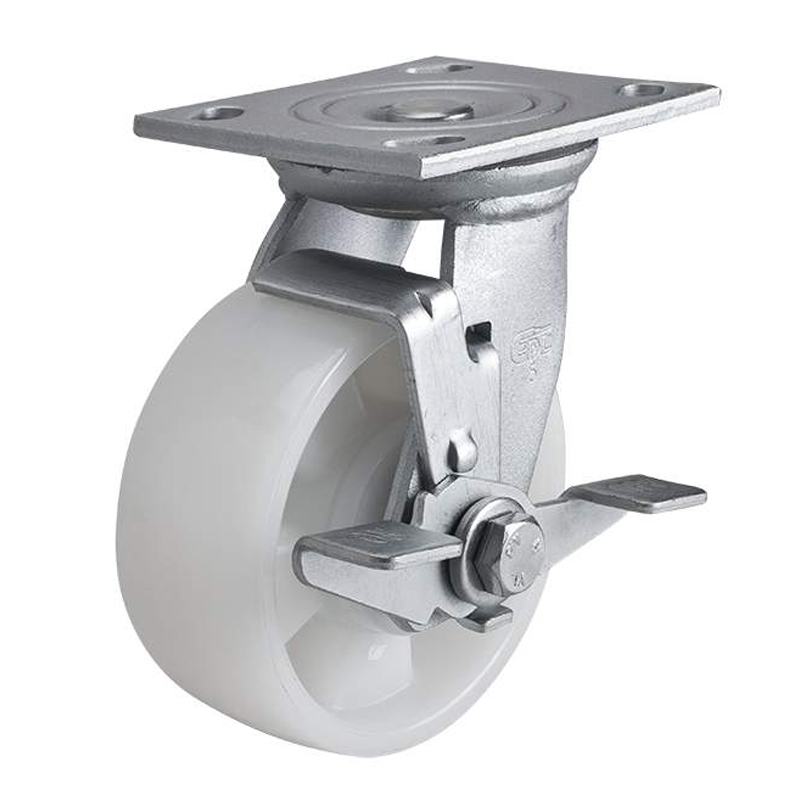EDL Heavy 5'' 400kg Plate Side Wheel Brake TPA Caster 73125C-735-26/C