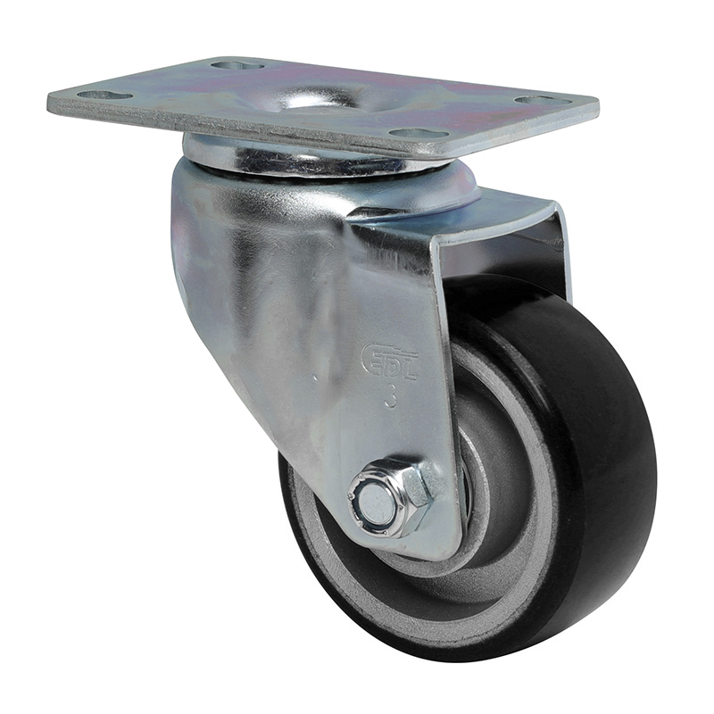 EDL Anti-electrostatic Medium 3'' 150kg Plate Swivel TPU Caster 50113-A503-86A