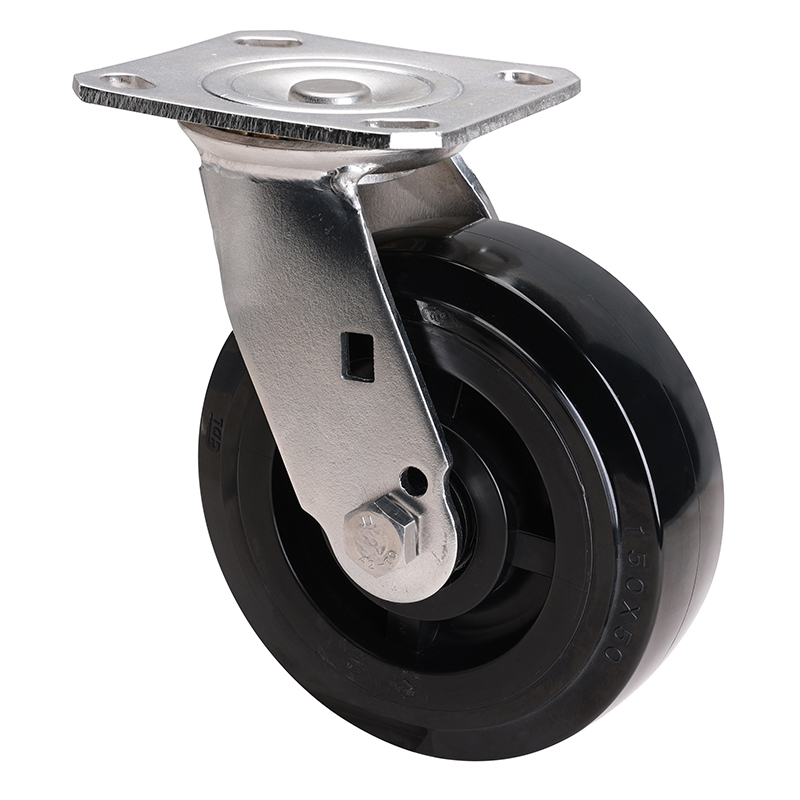 EDL Stainless Steel Heavy 6''380kg Plate Swivel PU Caster S71716-S716-66