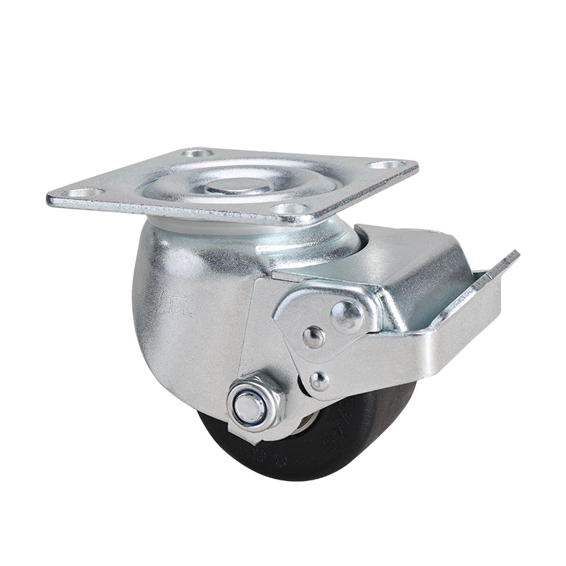 EDL Low Gravity 2.5" 650kg Plate Brake PA Machine Caster M451225E-M4525-16