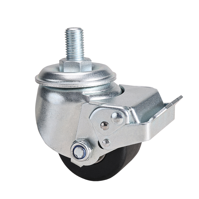 EDL Low Gravity 2.5" 650kg Threaded Brake PA Machine Caster M451425E-M4525-16