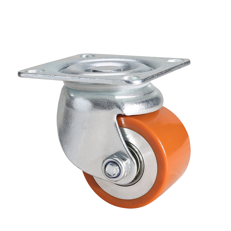 EDL Low Gravity 2.5" 650kg Plate Swivel TPU Machine Caster M451125-M4525-86A