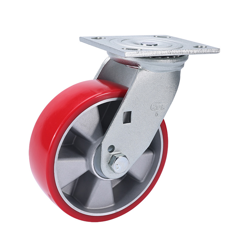 EDL Heavy 6'' 460kg Plate Swivel TPU Caster 73116-736-86AR