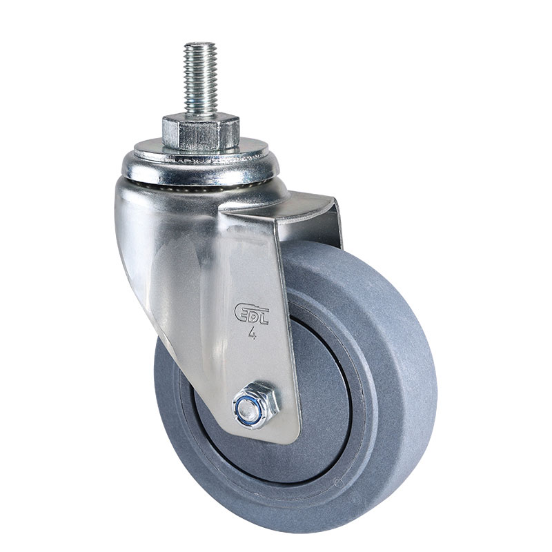 EDL Medium 4'' 110kg Threaded Swivel TPE Conductive Caster 50134-C574-57