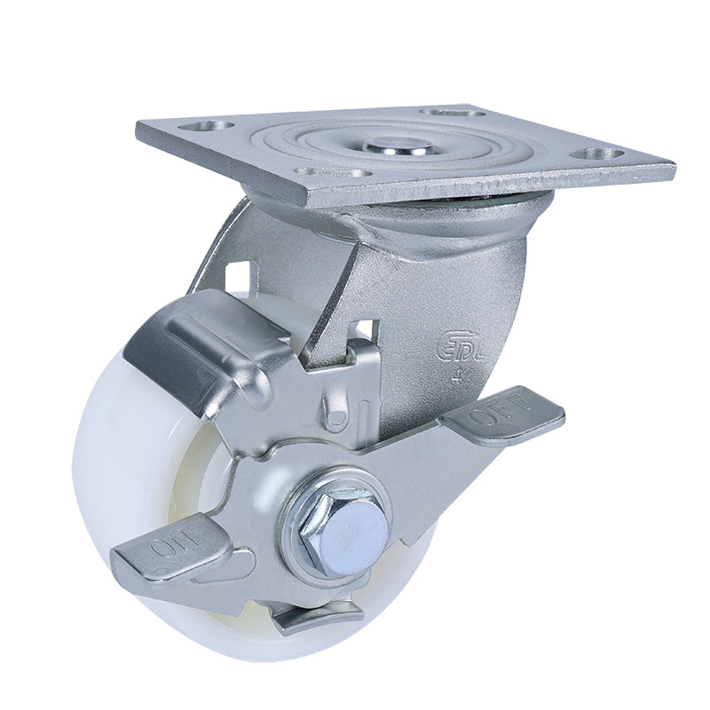 EDL Heavy 4'' 380kg Plate Side Wheel Brake TPA Caster 73124C-734-26/C