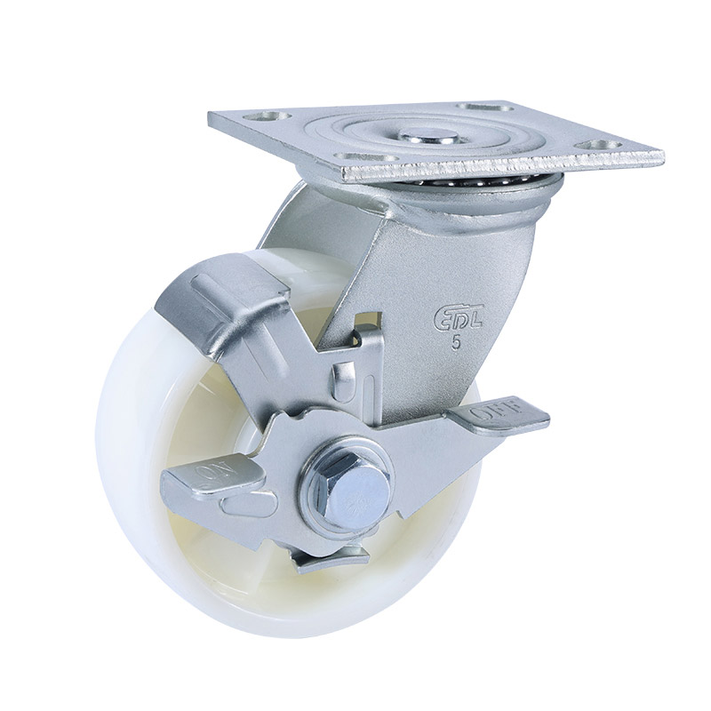 EDL Heavy 5'' 400kg Plate Side Wheel Brake TPA Caster 73125C-735-26/C