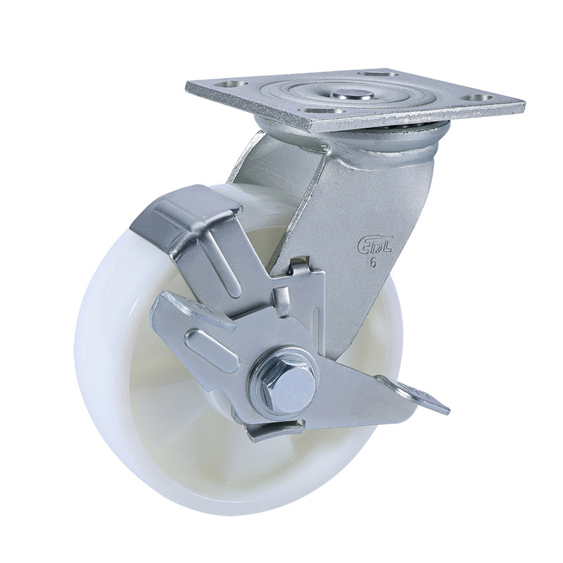 EDL Heavy 6'' 420kg Plate Side Wheel Brake TPA Caster 73126C-736-26/C