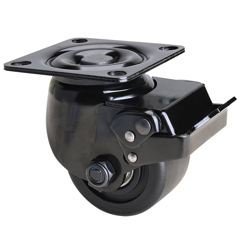 EDL Low Gravity 3" 700kg Plate Brake PA Machine Caster M45323E-M453-16