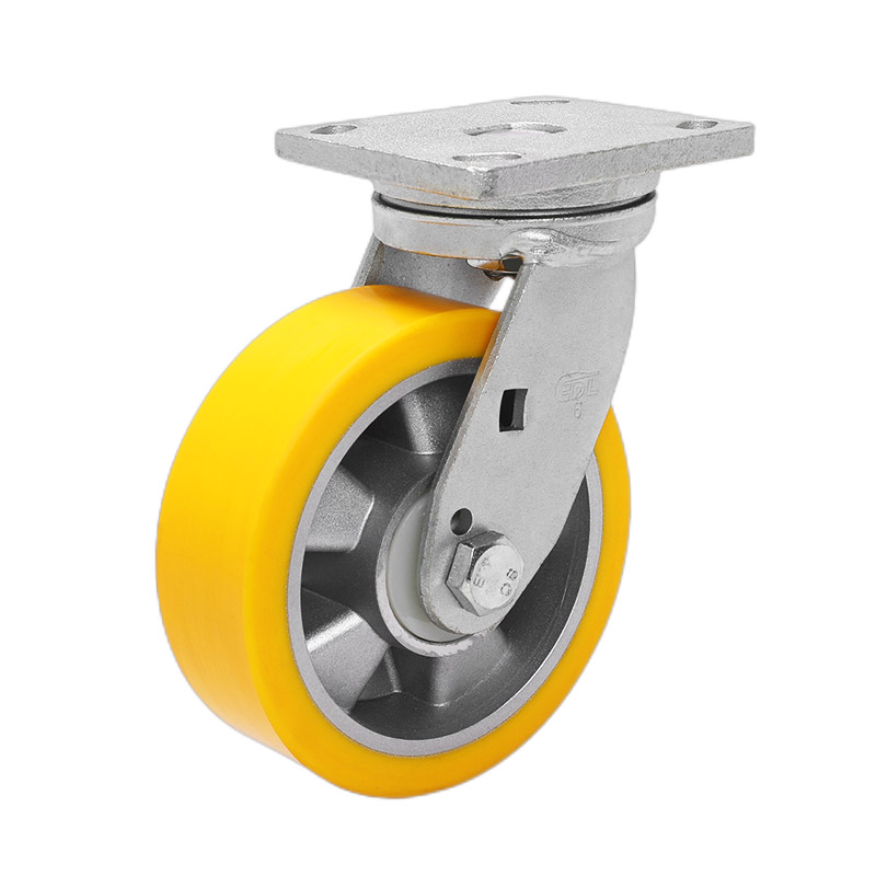 EDL Heavy 6" 750kg Plate Swivel TPU Caster 78116-776-86A