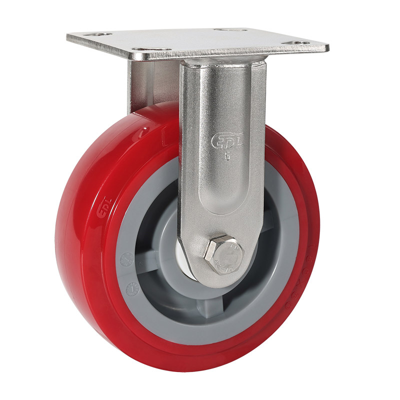 EDL Stainless Steel Heavy 6'' 380kg Rigid TPU Caster S75706-S756-85