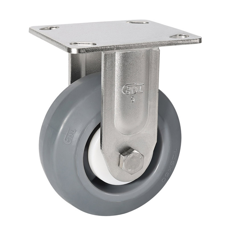 EDL Stainless Steel Heavy 5'' 300kg Rigid TPE Caster S75705-S755-55